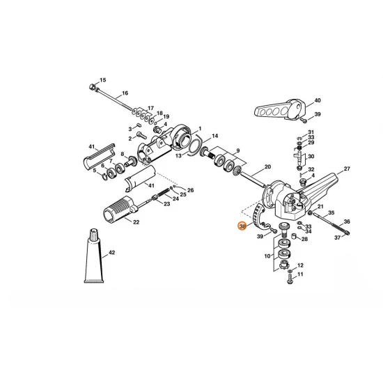 STIHL  Listwa ryglująca 6911 642 4600